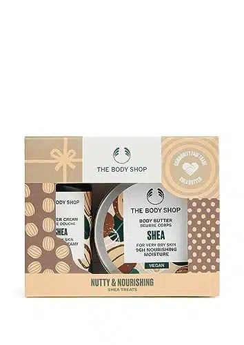 The Body Shop Nutty & Nourishing Shea Treats Body Care Holiday Gift Set, Vegan, Piece Set