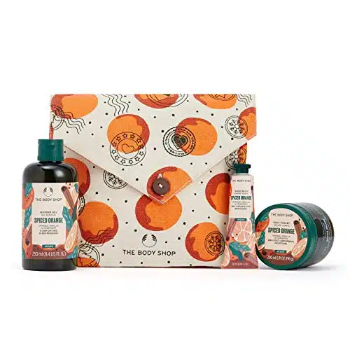 The Body Shop Oranges & Stockings Essentials Gift Set â Spiced Orange Holiday Skincare Kit â Vegan â Items