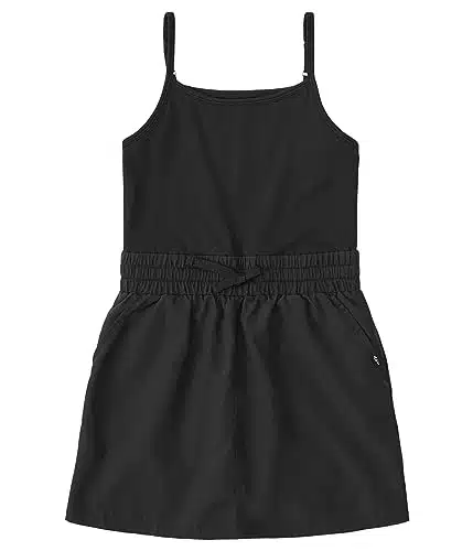 Abercrombie & Fitch Girl's Mixed Fabric Active Dress (Little KidsBig Kids) Black (Big Kids)