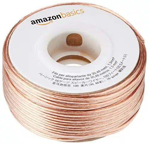 Amazon Basics Gauge Speaker Wire Cable, Feet, Bronze