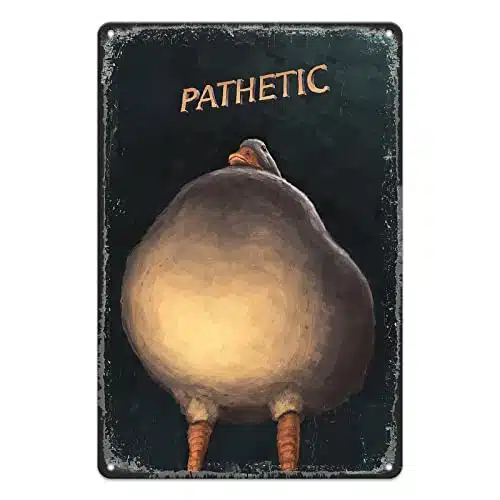 Duck Metal Tin Sign (xInch)   Displate Metal Poster   Funny Wall Decor for Living Room & Bedroom