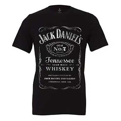 Jack Daniel's Black Label T Shirt â Made from Quality Cotton Materials â Official Product (X Large)