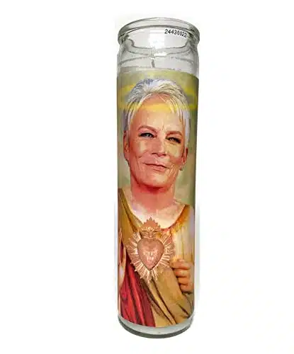 Jamie Lee Curtis Celebrity Parody Devotional Prayer Candle