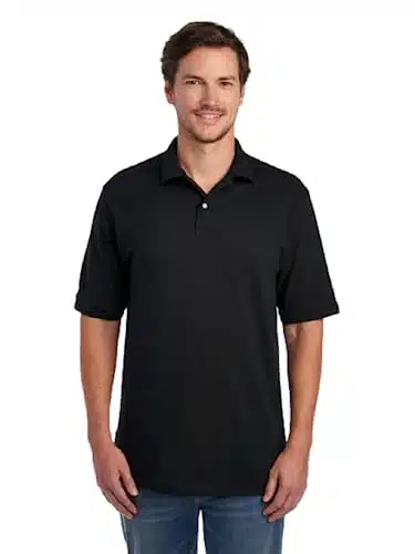 Jerzees Men's SpotShield Stain Resistant Polo Shirts (Short & Long Sleeve)
