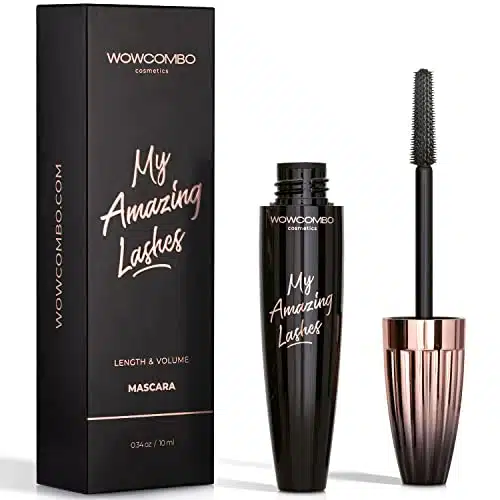 My Amazing Lashes Mascara   Volume and Length   Lengthening Mascara   Stays On All Day   Tubing Mascara for All Ages & Skin Types   Instantly Create The Look of Lash Extensions (RICH BLACK)