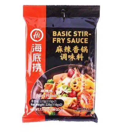 NT# Hai Di Lao Basic Stir Fry Sauce   Spicy Mala Xiang Guo x g  Simply par boiled ingredients, drain ingredients and fry with this sauce