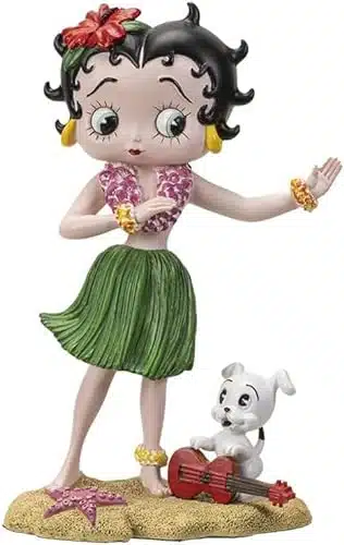 Pacific Trading Betty Boop Hula Figurine, inch Height, Cold Cast Resin