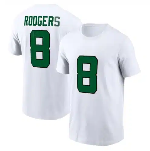 Aaron Rodgers #New York Football Cotton Shirt Jersey (XL, White)