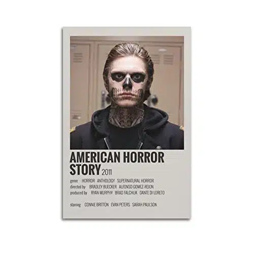 American Horror Story Poster AHS Horror Movie Posters Poster Decorative Painting Canvas Wall Art Living Room Posters Bedroom Painting xinch(xcm)