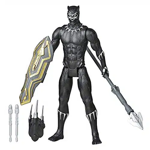 Avengers Titan Hero Series Blast Gear Deluxe Black Panther Action Figure, Inch Toy, Inspired by Marvel Comics, for Kids Ages and Up
