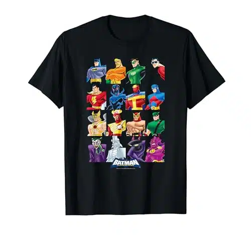 Batman The Brave and the Bold Cast of Characters T Shirt
