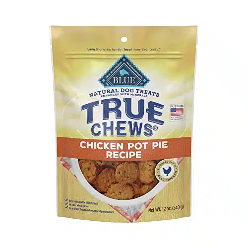 Blue Buffalo True Chews Premium Natural Dog Treats, Chicken Pot Pie oz bag