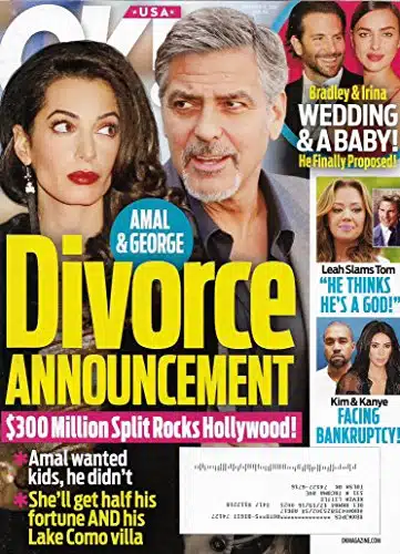 George & Amal Clooney l Bradley Cooper & Irina Shayk l Leah Remini vs. Tom Cruise l Kim Kardashia & Kanye West   December , OK!