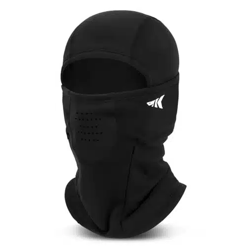 KastKing Winter Mountain Mist Balaclava Face Mask for Men & Women Ideal Cold Weather Gear for Ice Fishing,Snowmobiling,Skiing Black