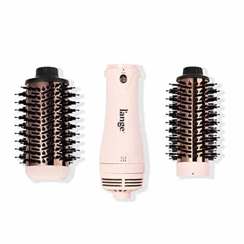 L'ANGE HAIR Le Volume Play Interchangeable in Titanium Brush Dryer Black  mm & mm Hot Air Blow Dryer Brush in One with Oval Barrel  Hair Styler for Smooth, Frizz Free Results (Blush)