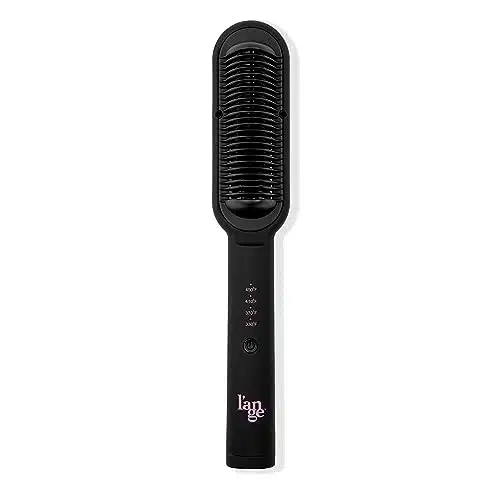 L'ANGE HAIR Smooth it Classic in Electric Hot Comb Hair Straightener Brush  Hair Straightening Comb for Women  Electric Comb for Wigs and All Hair  Fast Heating, Anti Scald, Anti frizz (Black)