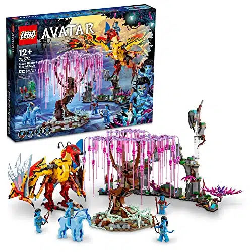 LEGO Avatar Toruk Makto & Tree of Souls Building Set   Movie Inspired Toy Set with Jake Sully and Neytiri Minifigures, Direhorse Animal Figure, Glow in The Dark Pandora Adventure