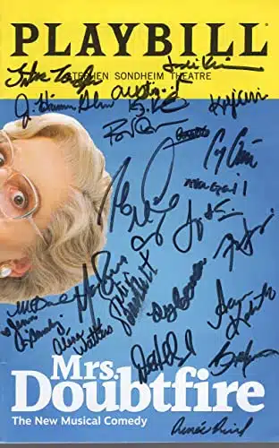 MRS. DOUBTFIRE AUTOGRAPHED NYC PLAYBILL+COA SIGNED BY WHOLE CAST