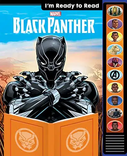 Marvel Black Panther   I'm Ready to Read with Black Panther Interactive Read Along Sound Book   Great for Early Readers   PI Kids