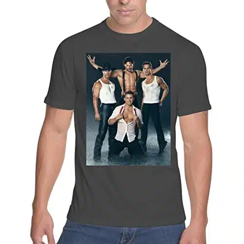 Middle of the Road Magic Mike Cast   Men's Soft & Comfortable T Shirt SFI #G, Black, Small