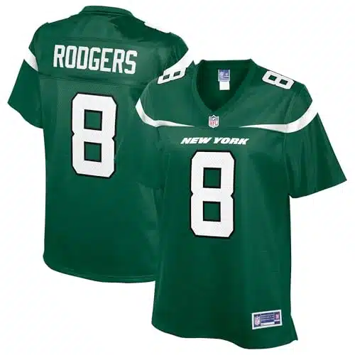 NFL PRO LINE Women's Aaron Rodgers Gotham Green New York Jets Player Jersey