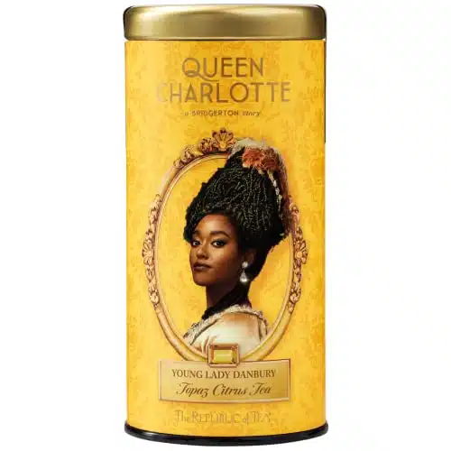 The Republic of Tea   Young Lady Danbury Topaz Citrus Herbal Tea, Tea Bags, Caffeine Free Hibiscus Tea Inspired by Queen Charlotte A Bridgerton Story