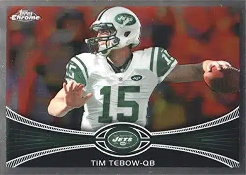 Tim Tebow football card (New York Jets, QB) Topps Chrome #