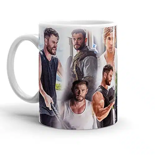 White Ceramic Oz Mugs Chris Event Hemsworth St Collage Holiday Birthday New Year Friends Family Father Day Hot And Iced Coffee Water Tea Cups Gift Christmas