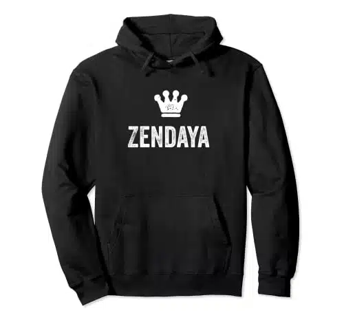Zendaya the Queen  Crown & Name for Women Called Zendaya Pullover Hoodie