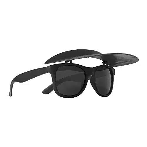 in Sunglasses with Foldable Visor   Stylish Sports Sun Visor UVProtection   Perfect for Outdoor Activities and Everyday Wear   Black