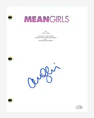 Amanda Seyfried Signed Autographed MEAN GIRLS Movie Script Screenplay ACOA COA