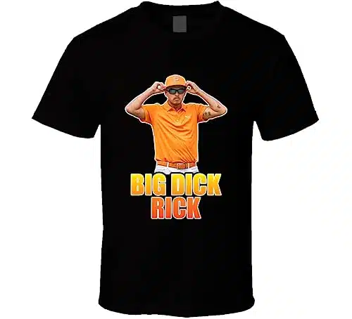 Big Dick Rick Rickie Fowler Funny Golf Fan T Shirt XL Black