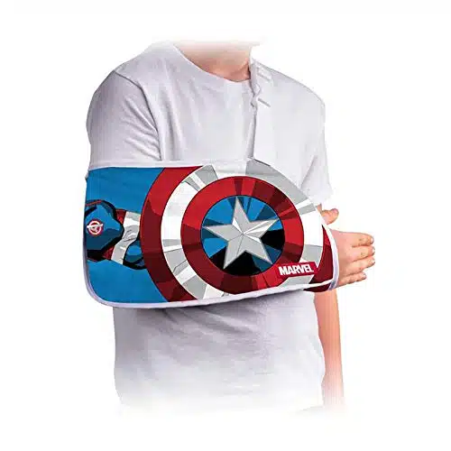 DonJoy Advantage Youth Arm Sling Featuring Marvel   Captain America X Small