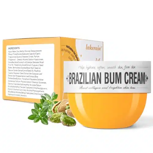 FREEORR Brazilian Body Bum Cream Dupe, Body Moisturizing Bum Hip Moisturizer Cream, Bum Hip Lift Firm Moisturizer Hydrate Smooth Skin,Vanilla Pistachio,ml