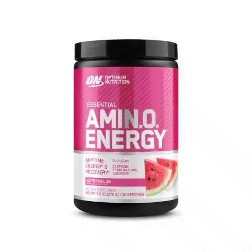 Optimum Nutrition Amino Energy   Pre Workout with Green Tea, BCAA, Amino Acids, Keto Friendly, Green Coffee Extract, Energy Powder   Watermelon, Servings (Packaging May Vary)