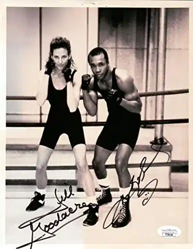 Sugar Ray Leonard Jill Goodacre Signed Autographed XPhoto JSA TT  Autographed Boxing Photos