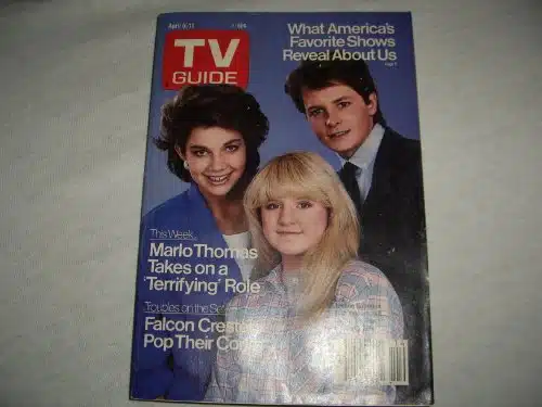TV Guide April Family Ties Michael J Fox, Justine Bateman, Tina Yothers