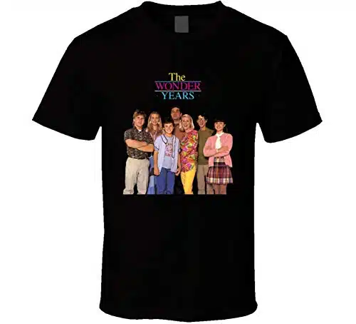 The Wonder Years Vintage Cast Shot Fred Savage T Shirt XL Black
