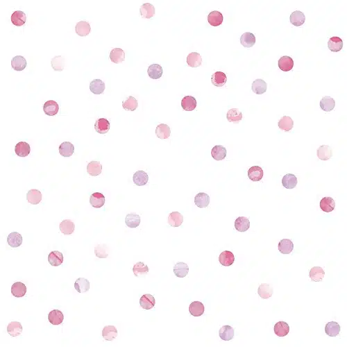 Wall Pops DWPKatercolor Dots Wall Art Kit, Pink Count (Pack of )