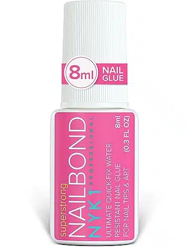 Super Strong Nail Glue For Nail Tips, Acrylic Nails and Press On Nails (ml) NYKNail Bond Brush On Nail Glue For Press On Nails Long Lasting Nail Glue For Acrylic Nails Fake Na