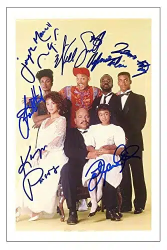 The Fresh Prince Of Bel Air Cast Multi Signed xInch Photo Pre Printed Signature Autograph Gift